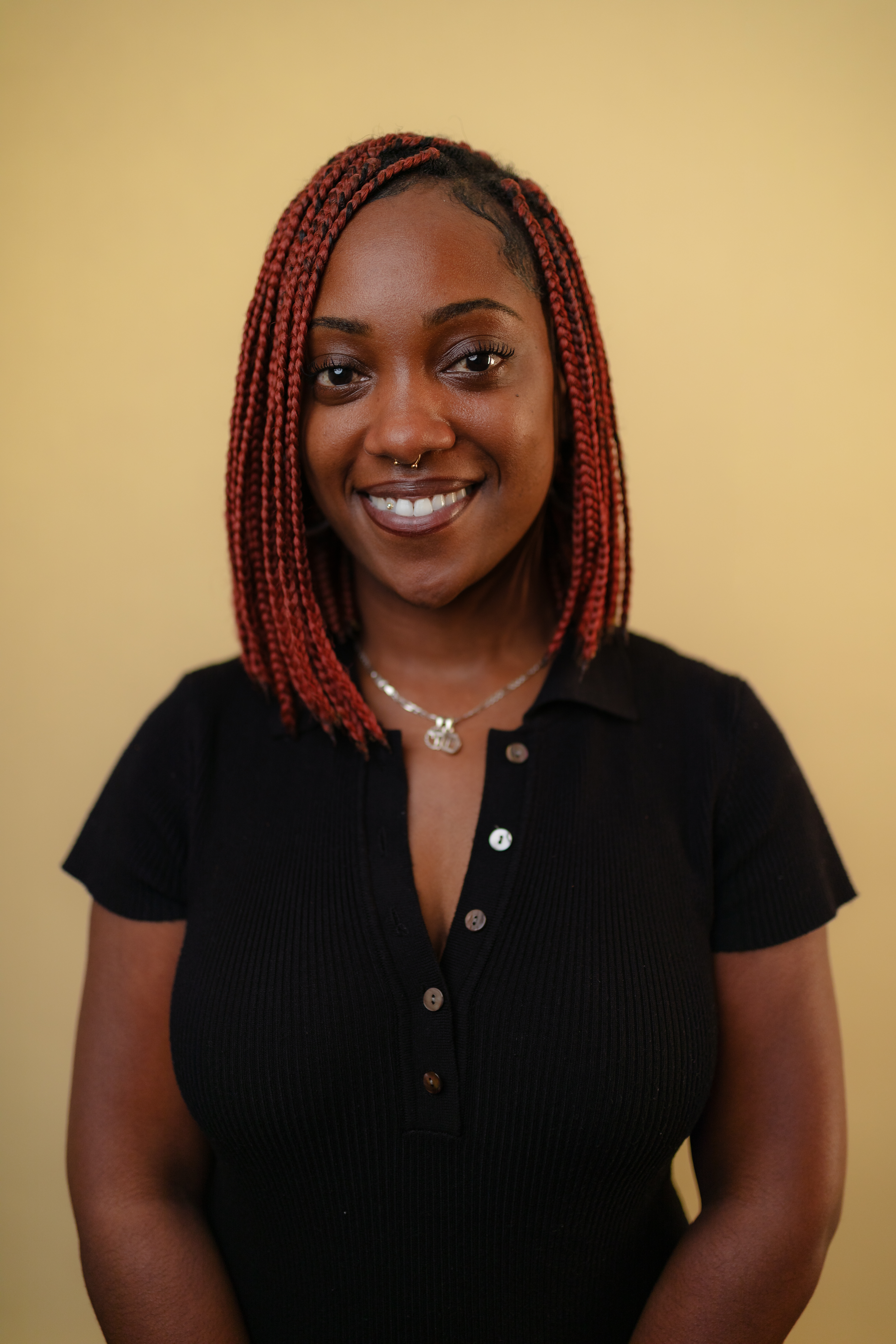Alcohol Justice Office Manager India Harris looking capable